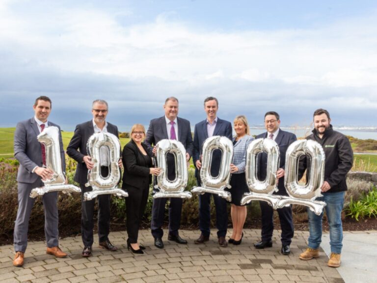 connacht hospitality group board holding 100,000 balloons